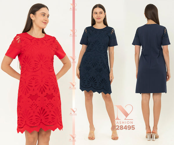 N2 - Brocade With Cotton Combed Dress (Brukat Kombi Kaos) 28495