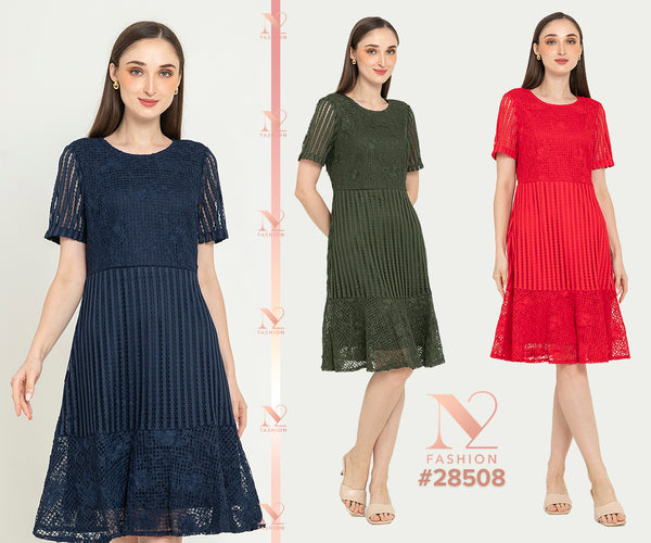 N2 - Cotton Combed Furing Dress (Brukat Furing Kaos) 28508