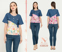 N2 - Cotton Denim Combed Top (Denim Kombi Katun) 28529