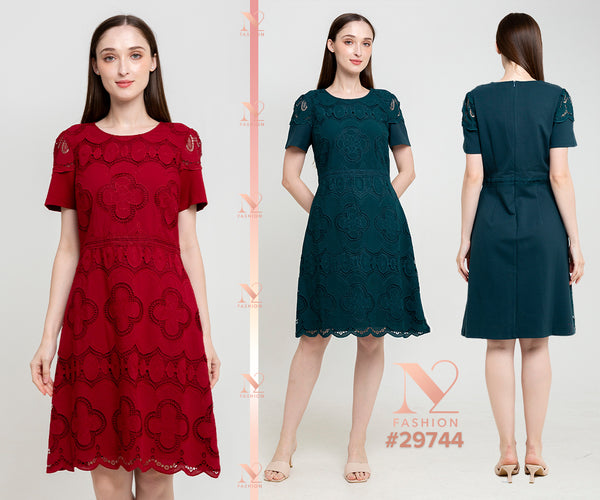 N2 - Brocade With Cotton Combed Dress (Brukat Kombi Kaos) 29744