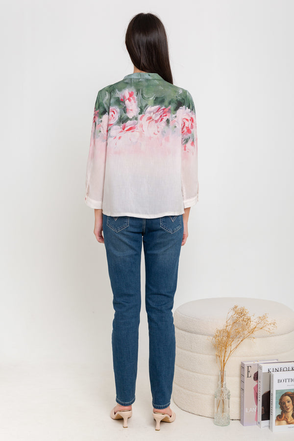 SISTER'S - Cotton Linen Top (Katun Linen) N581 ZE
