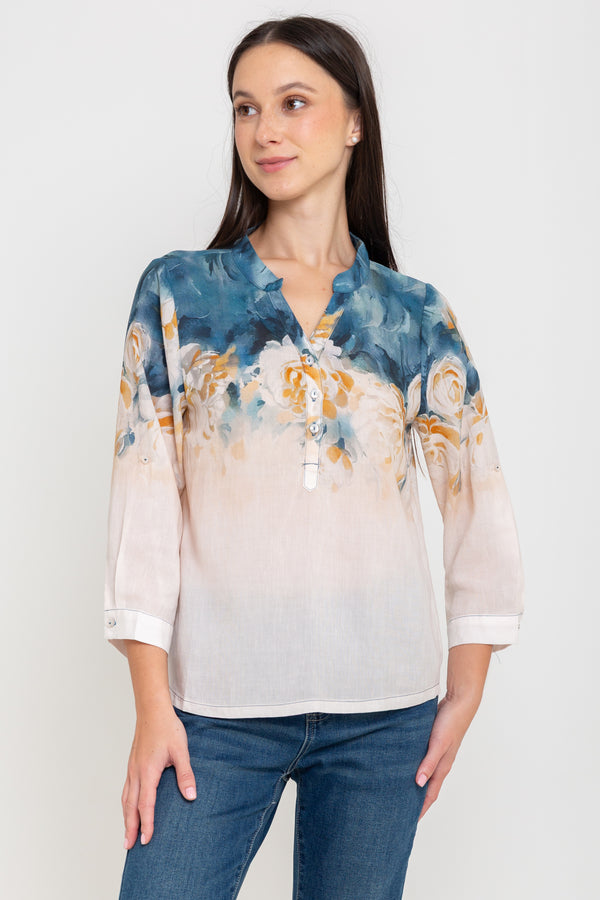 SISTER'S - Cotton Linen Top (Katun Linen) N581 ZE