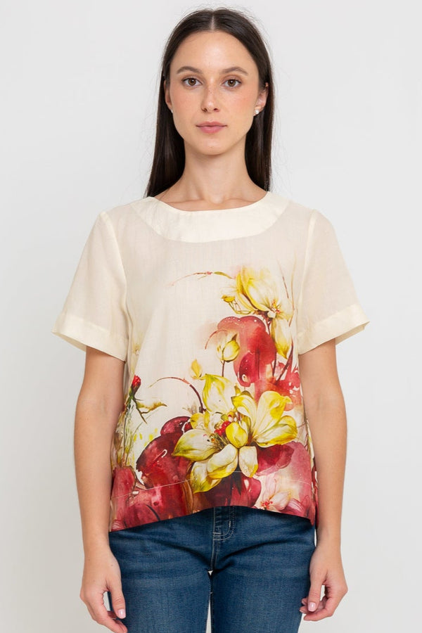 SISTER'S - Cotton Linen Top (Katun Linen) N558 ZE