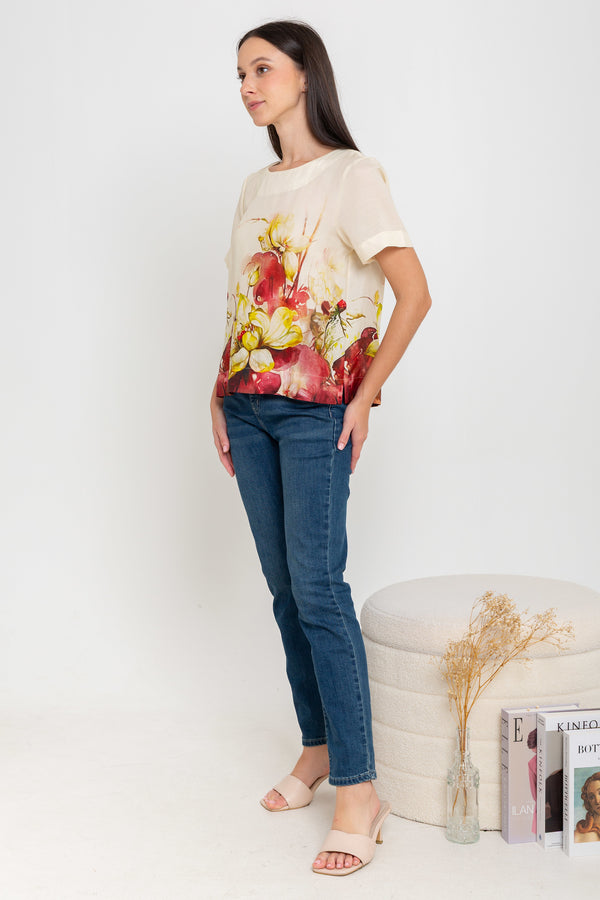SISTER'S - Cotton Linen Top (Katun Linen) N558 ZE