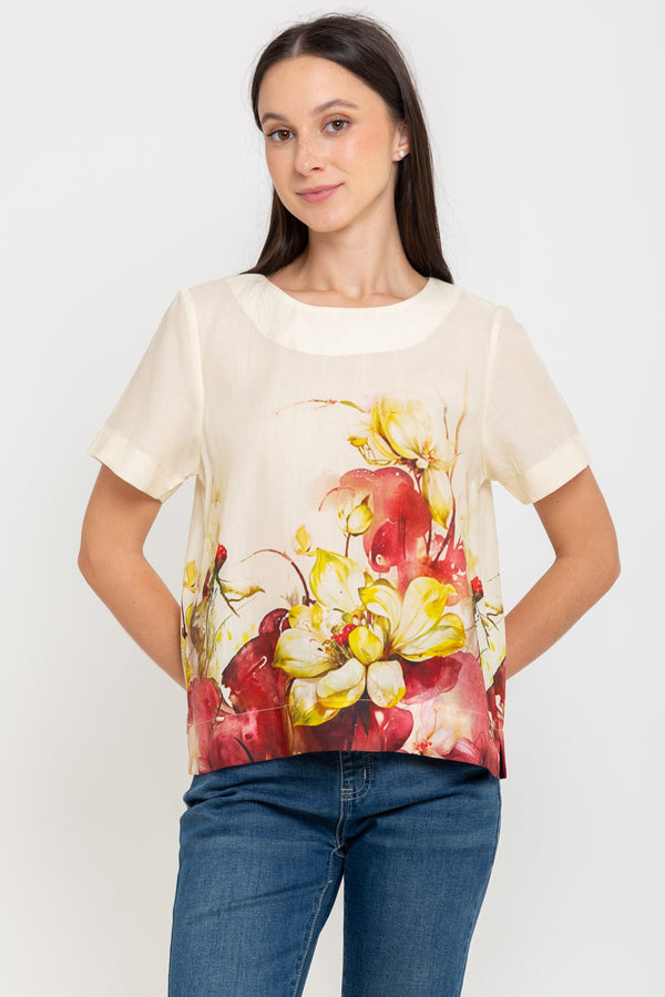 SISTER'S - Cotton Linen Top (Katun Linen) N558 ZE