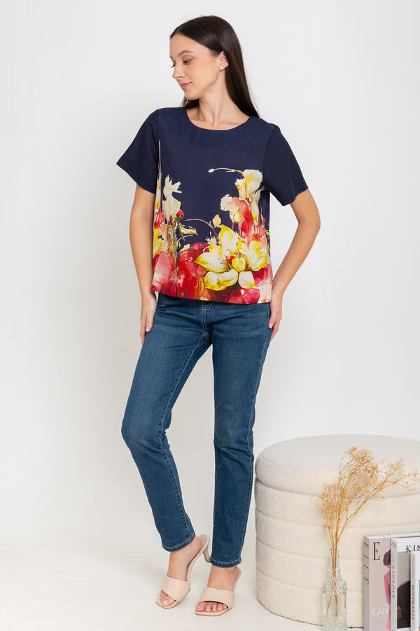 SISTER'S - Cotton Linen Top (Katun Linen) N558 ZE