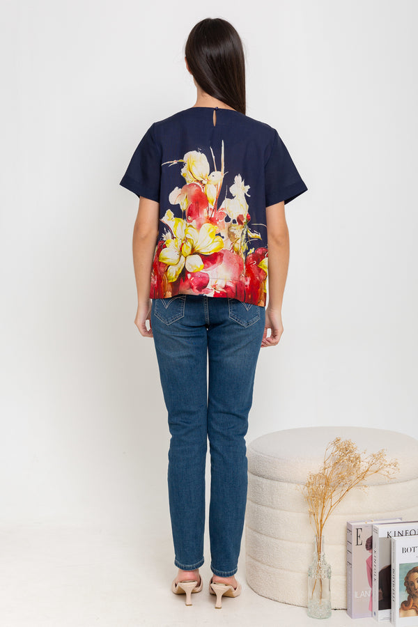 SISTER'S - Cotton Linen Top (Katun Linen) N558 ZE