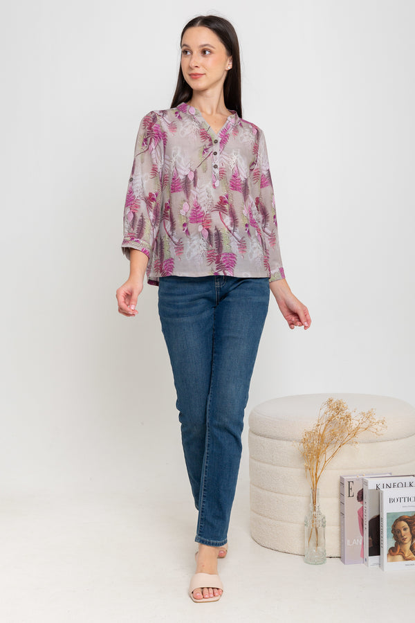 SISTER'S - Cotton Linen Top (Katun Linen) N598 ZE