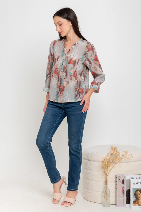 SISTER'S - Cotton Linen Top (Katun Linen) N598 ZE