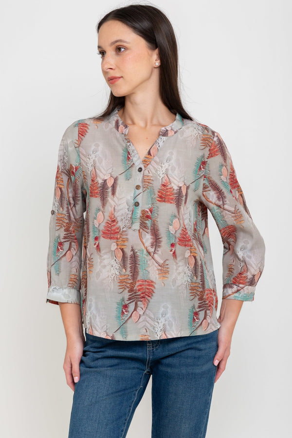 SISTER'S - Cotton Linen Top (Katun Linen) N598 ZE