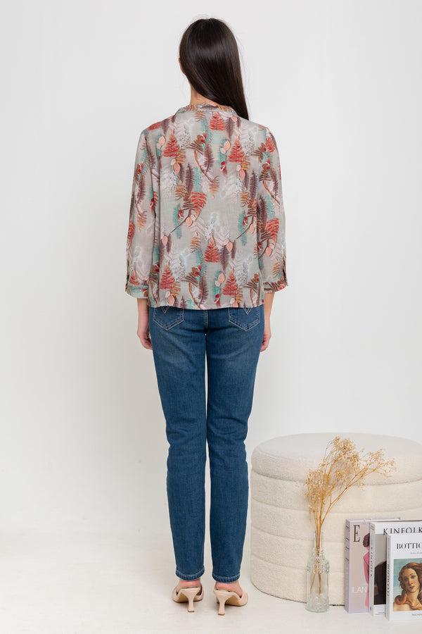 SISTER'S - Cotton Linen Top (Katun Linen) N598 ZE