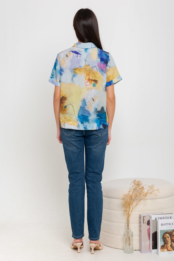 SISTER'S - Cotton Linen Top (Katun Linen) N600 ZE