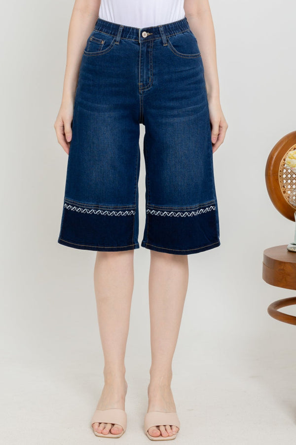 2023 - Culottes Jeans (Celana Jeans Kulot ) S418 JS