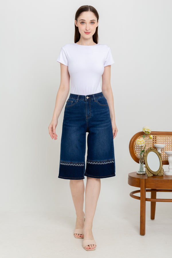 2023 - Culottes Jeans (Celana Jeans Kulot ) S418 JS