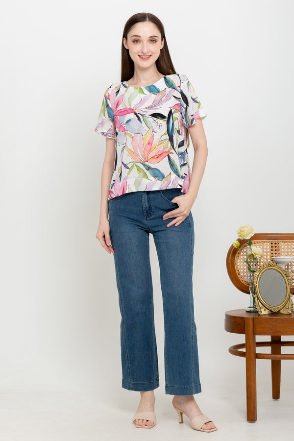 SISTER'S - Cotton Linen Top (Katun Linen) N587 ZE