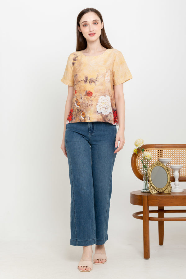 SISTER'S - Cotton Linen Top (Katun Linen) N559 ZE
