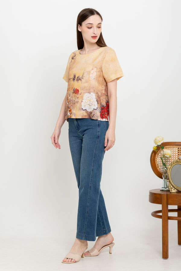SISTER'S - Cotton Linen Top (Katun Linen) N559 ZE