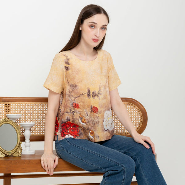 SISTER'S - Cotton Linen Top (Katun Linen) N559 ZE