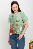 SISTER'S - Cotton Linen Top (Katun Linen) N559 ZE