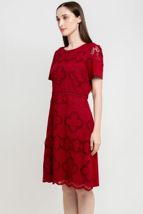 N2 - Brocade With Cotton Combed Dress (Brukat Kombi Kaos) 29744