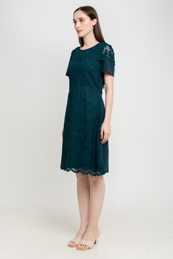 N2 - Brocade With Cotton Combed Dress (Brukat Kombi Kaos) 29744