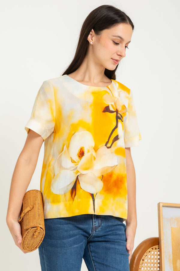 SISTER'S - Cotton Linen Top (Katun Linen) N599 ZE