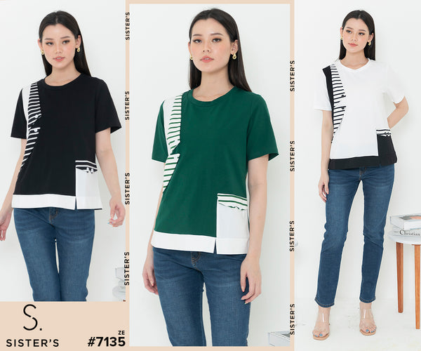 ELLAMOSS - Cotton Combed Top (Kaos) 7135 ZE