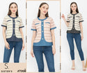 SISTER'S - Cotton Denim Combed Top (Katun Kombi Denim) 7308 ZE