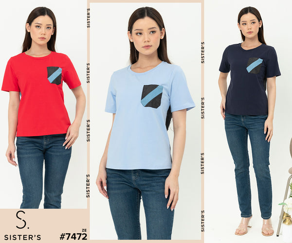 ELLAMOSS - Cotton Combed Top (Kaos) 7472 ZE