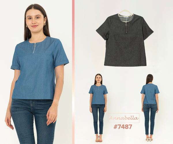 ANNABELLA - Denim Top 7487
