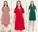 SISTER'S - Cotton Combed Cheongsam Dress (Kaos) 7532 (CAPZ)