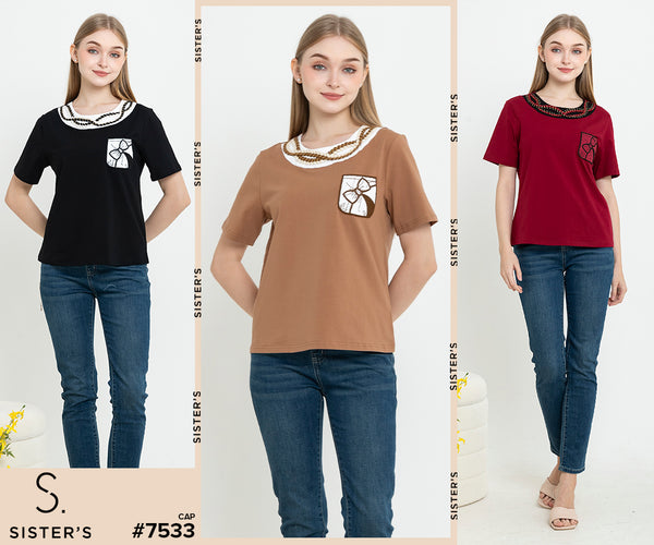 SISTER'S - Cotton Combed Top (Kaos) 7533 CAP