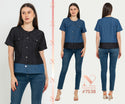 N2 - Denim Top 7538