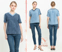 N2 - Denim Top 7540