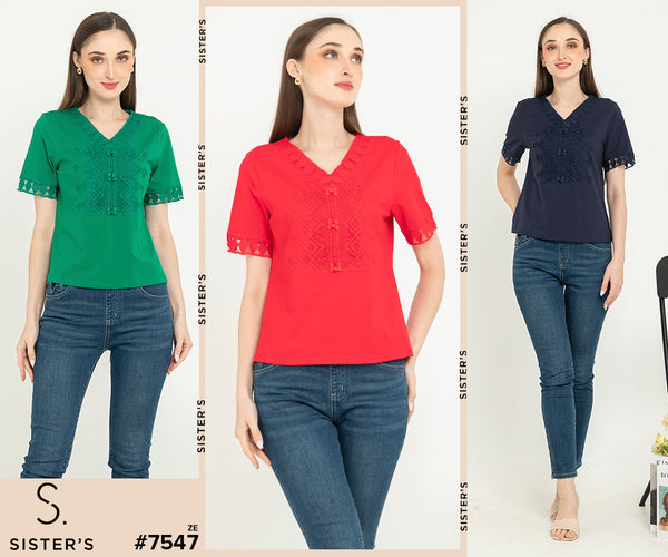 ELLAMOSS - Cotton Combed Top (Kaos) 7547 (ZEZ)