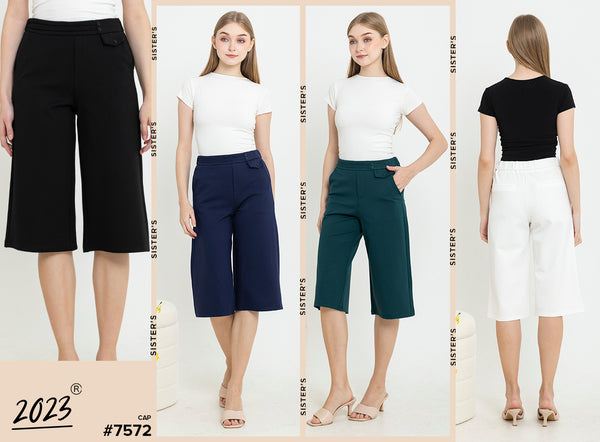 2023 - T-Shirt Culottes Pants (Celana Kulot Kaos) 7572 CAP