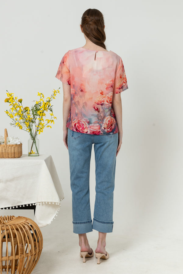 SISTER'S - Cotton Linen Top (Katun Linen) N570 ZE