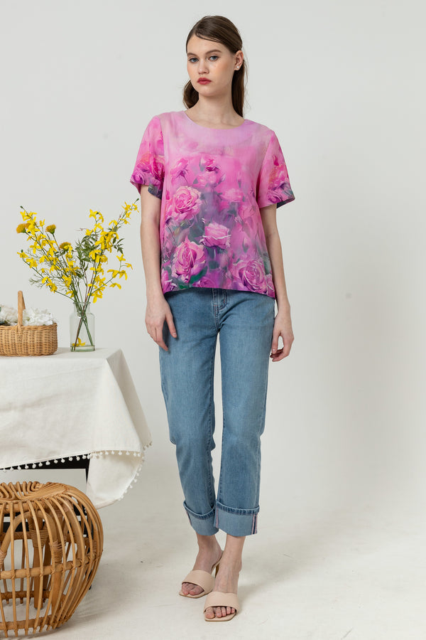 SISTER'S - Cotton Linen Top (Katun Linen) N570 ZE