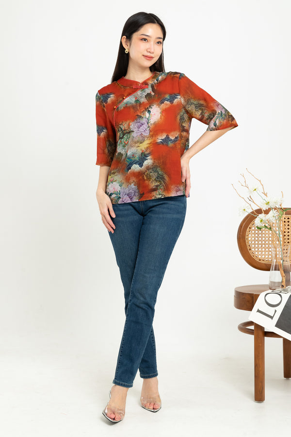SISTER'S - Cotton Shirt Cheongsam (Katun) 7568 (JSZ)