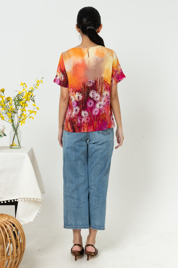 SISTER'S - Cotton Linen Top (Katun Linen) N567 ZE