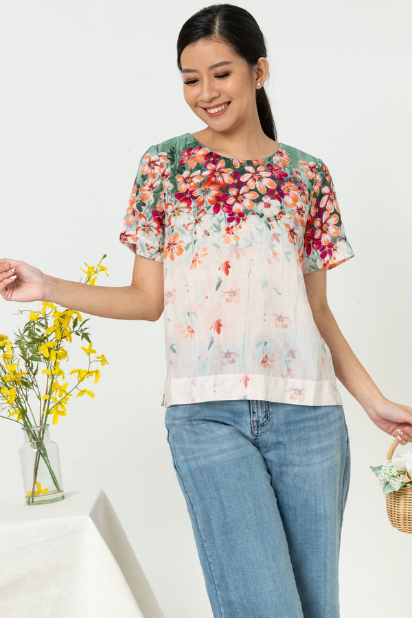 SISTER'S - Cotton Linen Top (Katun Linen) N568 ZE