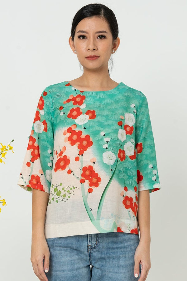 SISTER'S - Cotton Linen Top (Katun Linen) N529 ZE
