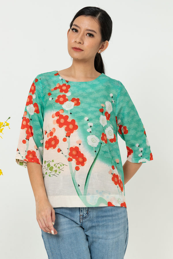 SISTER'S - Cotton Linen Top (Katun Linen) N529 ZE
