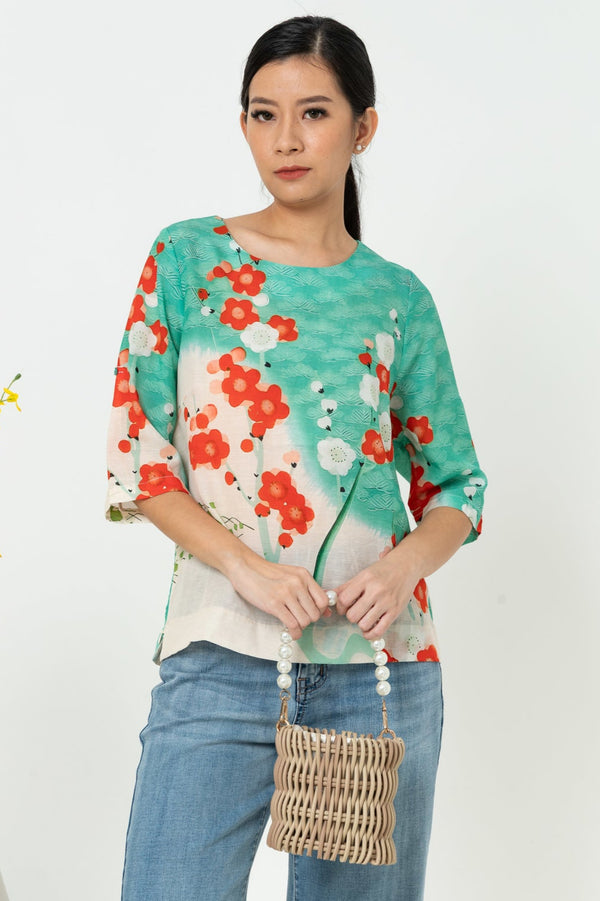 SISTER'S - Cotton Linen Top (Katun Linen) N529 ZE