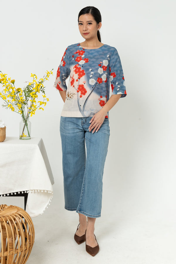 SISTER'S - Cotton Linen Top (Katun Linen) N529 ZE