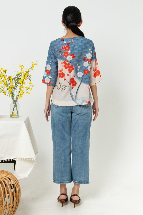 SISTER'S - Cotton Linen Top (Katun Linen) N529 ZE