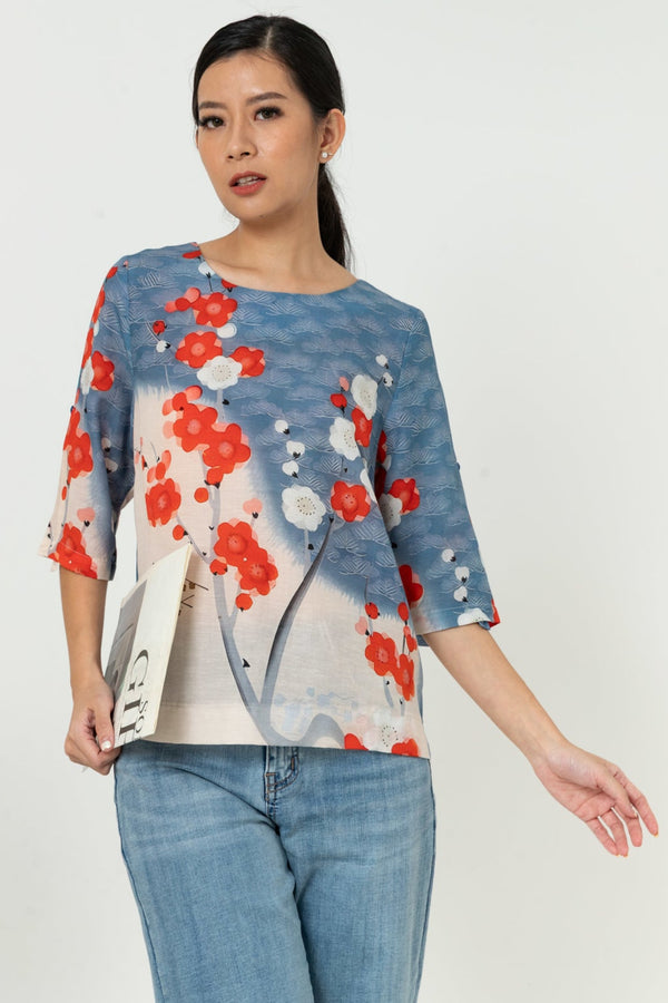 SISTER'S - Cotton Linen Top (Katun Linen) N529 ZE