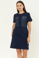 N2 - Cotton Combed Dress (Denim Kombi Kaos) 7483