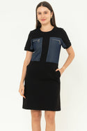 N2 - Cotton Combed Dress (Denim Kombi Kaos) 7483