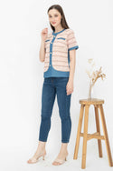 SISTER'S - Cotton Denim Combed Top (Katun Kombi Denim) 7308 ZE